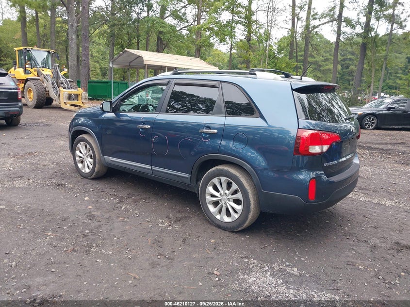 Vin: 5xyku4a72eg463484, lot: 46710050, kia sorento ex v6 20143