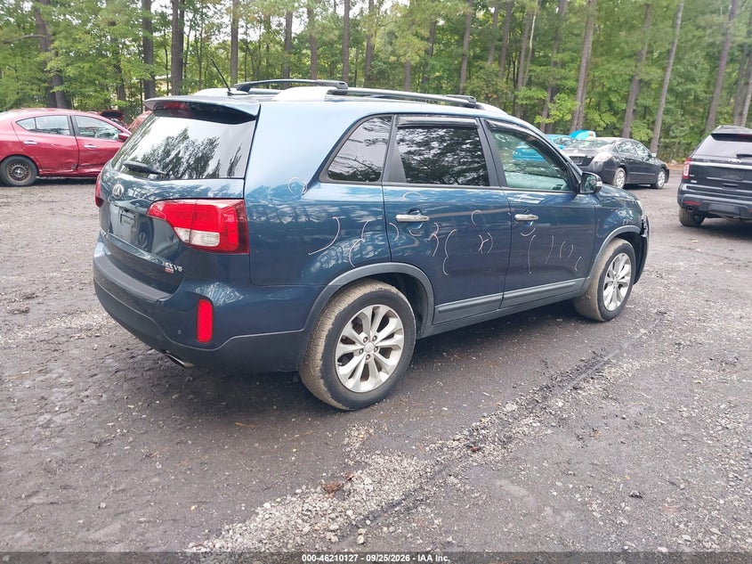Vin: 5xyku4a72eg463484, lot: 46710050, kia sorento ex v6 20144