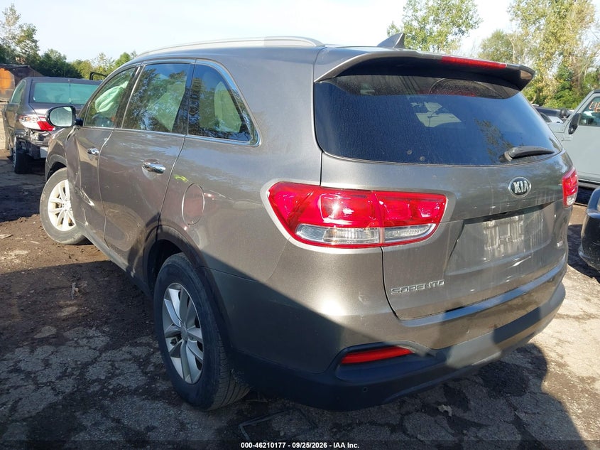 Vin: 5xypg4a35jg408791, lot: 46710100, kia sorento 2.4l lx 20183