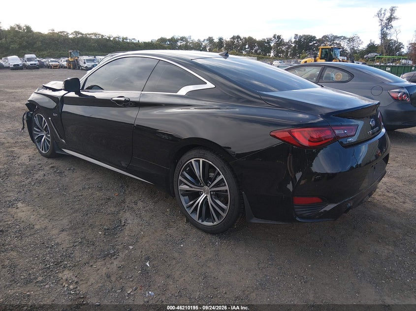 Vin: jn1ev7el1km290279, lot: 46710118, infiniti q60 3.0t luxe 20193