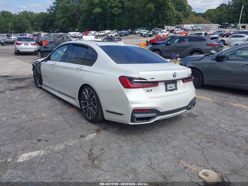 Vin: wba7u2c06ncg92619, lot: 46710122, bmw 750 i xdrive 20223