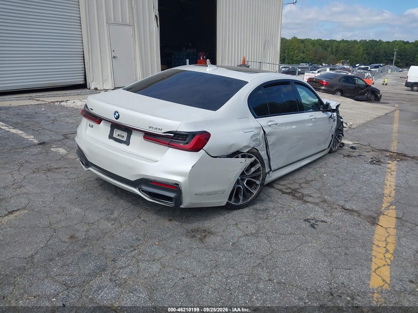 Vin: wba7u2c06ncg92619, lot: 46710122, bmw 750 i xdrive 20224