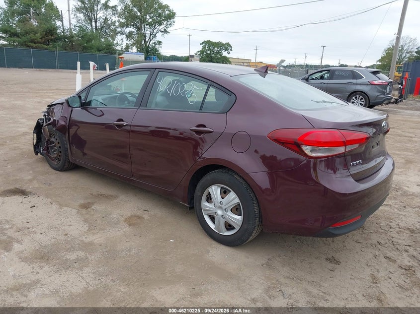 Vin: 3kpfk4a75he067901, lot: 46710148, kia forte lx 20173