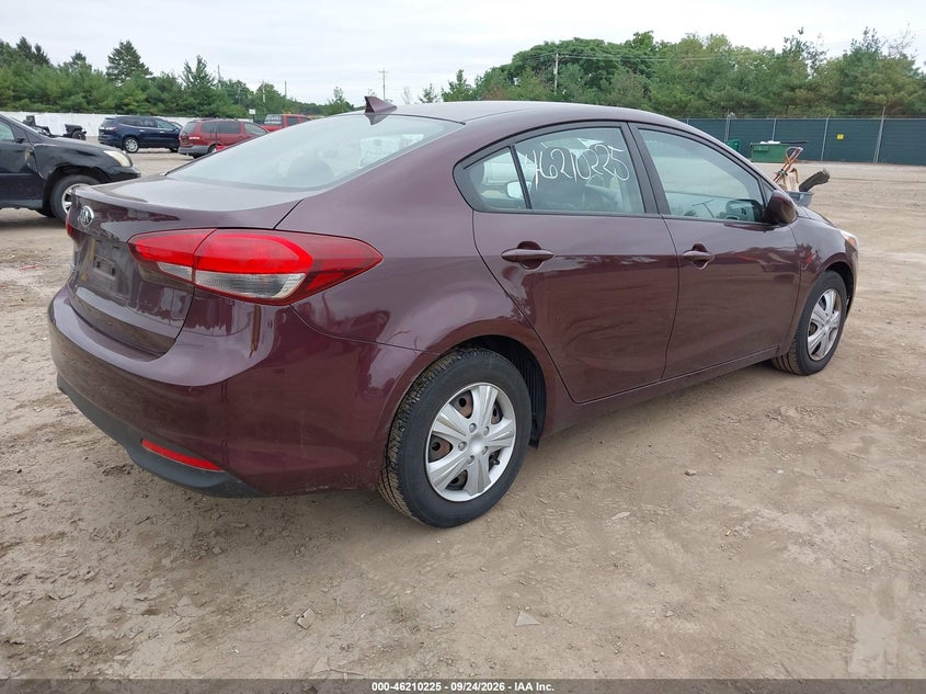 Vin: 3kpfk4a75he067901, lot: 46710148, kia forte lx 20174