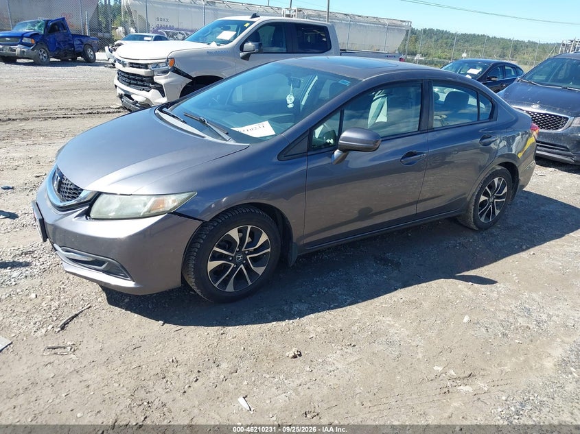 2014 Honda Civic, Удар спереду, IAAI, VIN 2HGFB2F80EH559503 — фото 2
