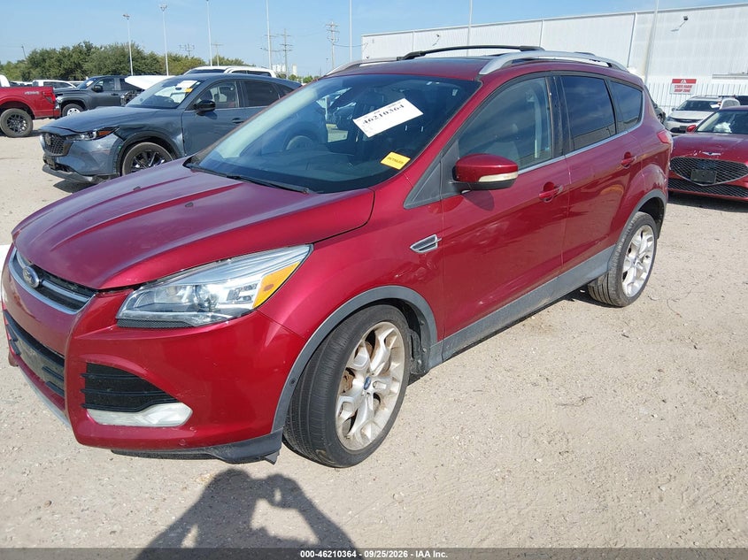 Vin: 1fmcu0j90dua04090, lot: 46710287, ford escape titanium 20132