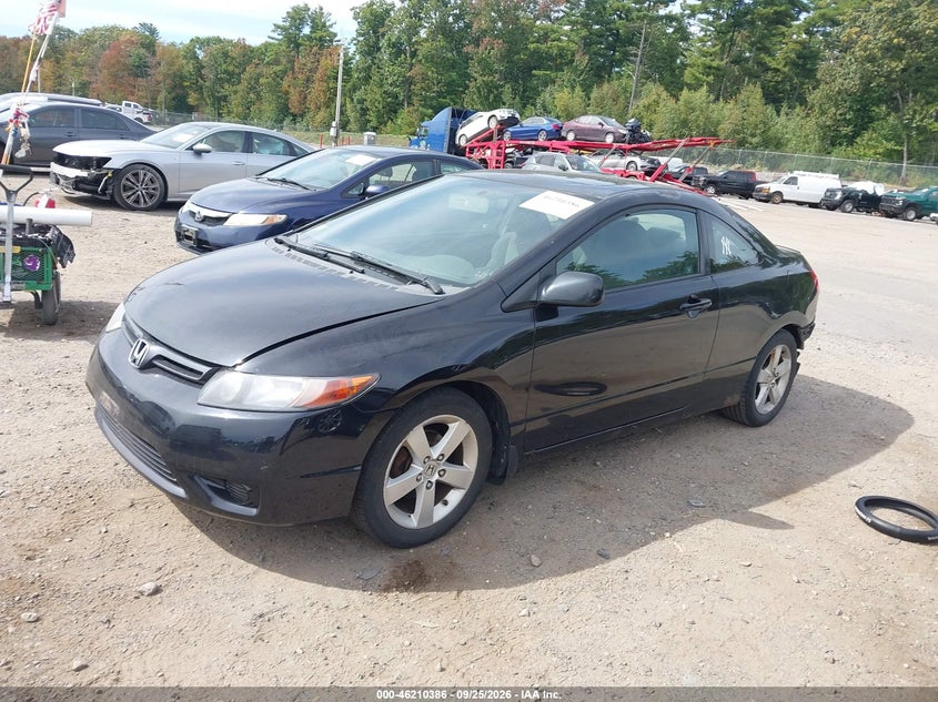 2008 Honda Civic, Rear, IAAI, VIN 2HGFG12878H572500 — photo 2