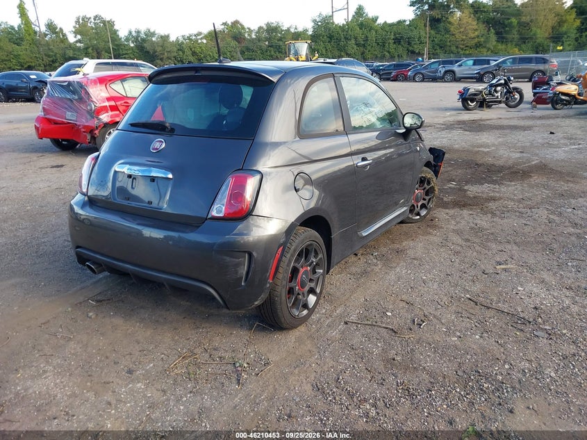 Vin: 3c3cffhh9et190436, lot: 46710376, fiat 500 turbo 20144