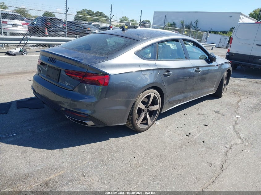 Vin: waufacf51na012653, lot: 46710407, audi a5 sportback premium plus 45 tfsi s line quattro s tronic 20224