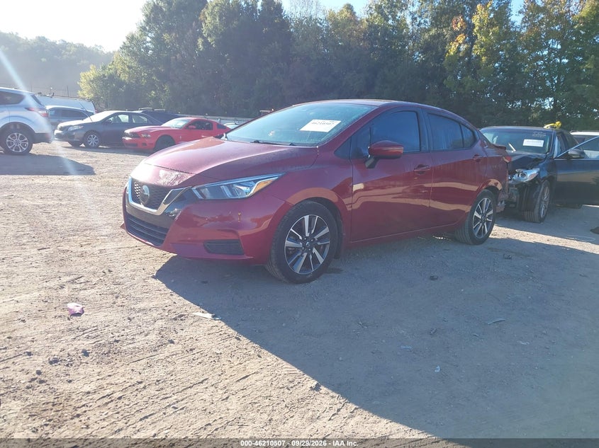 2020 Nissan Versa Sv Xtronic Cvt, Rear, IAAI, VIN 3N1CN8EV9LL866954 — photo 2
