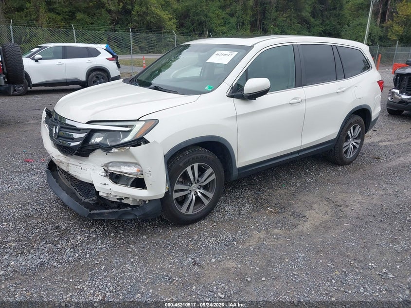 Vin: 5fnyf6h52hb076577, lot: 46710440, honda pilot ex-l 20172