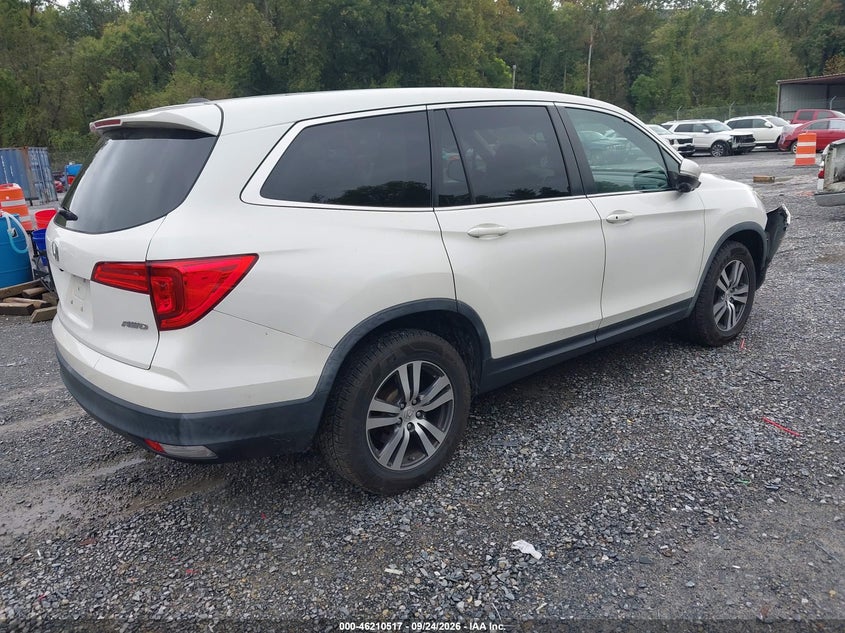 Vin: 5fnyf6h52hb076577, lot: 46710440, honda pilot ex-l 20174