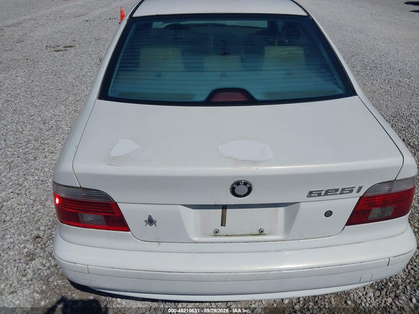 BMW 525IA 2001 VIN WBADT43461GF55008