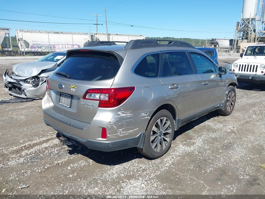 Vin: 4s4bsenc2f3296239, lot: 46710634, subaru outback 3.6r limited 20154