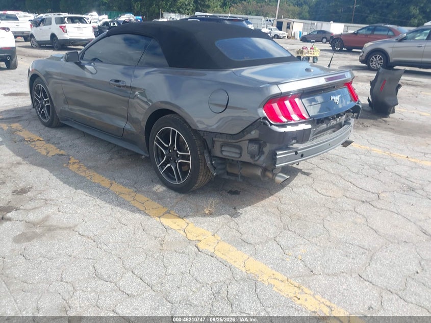 Vin: 1fatp8uh9p5102519, lot: 46710670, ford mustang ecoboost premium 20233