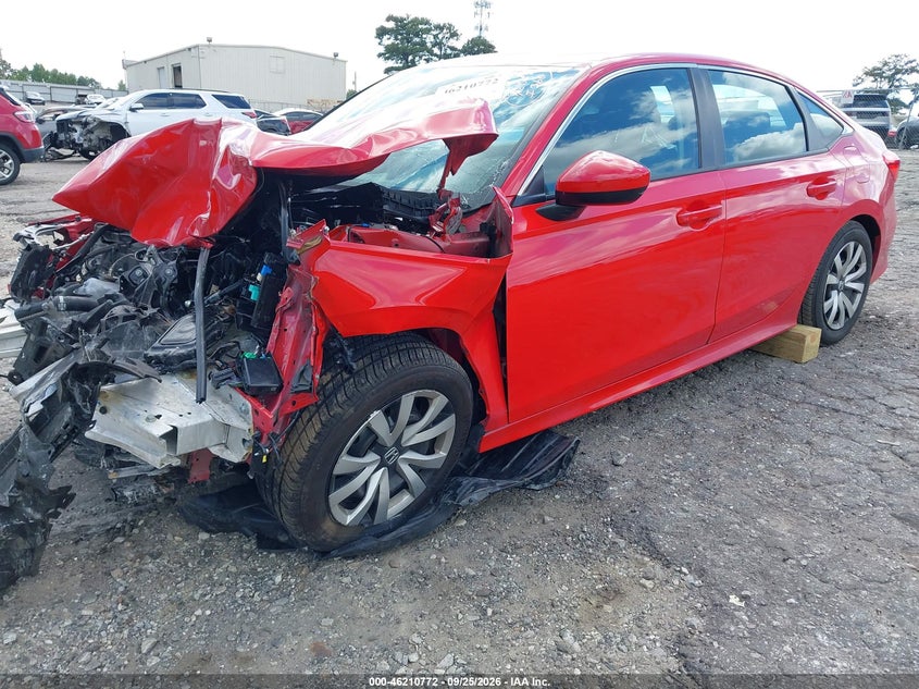 2023 Honda Civic, Удар спереду, IAAI, VIN 2HGFE2F25PH552746 — фото 2