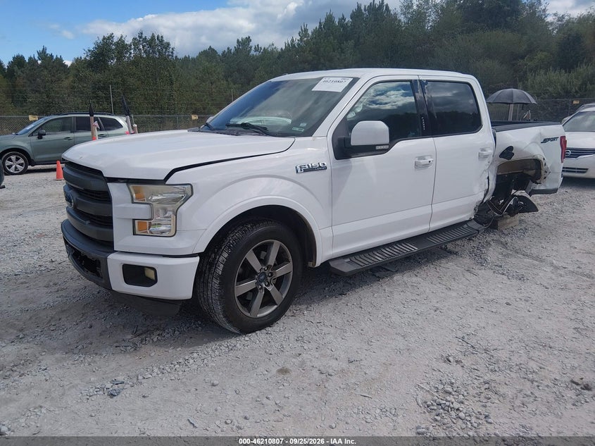 2015 Ford F-150, Лівий бік, IAAI, VIN 1FTEW1CF5FFA96014 — фото 2