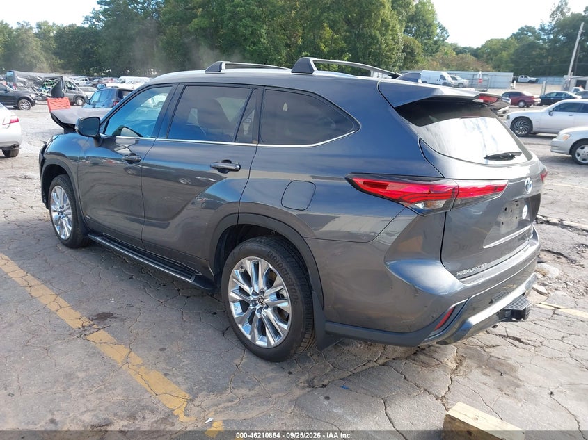 Vin: 5tdxbrch6ps564452, lot: 46710787, toyota highlander hybrid limited 20233