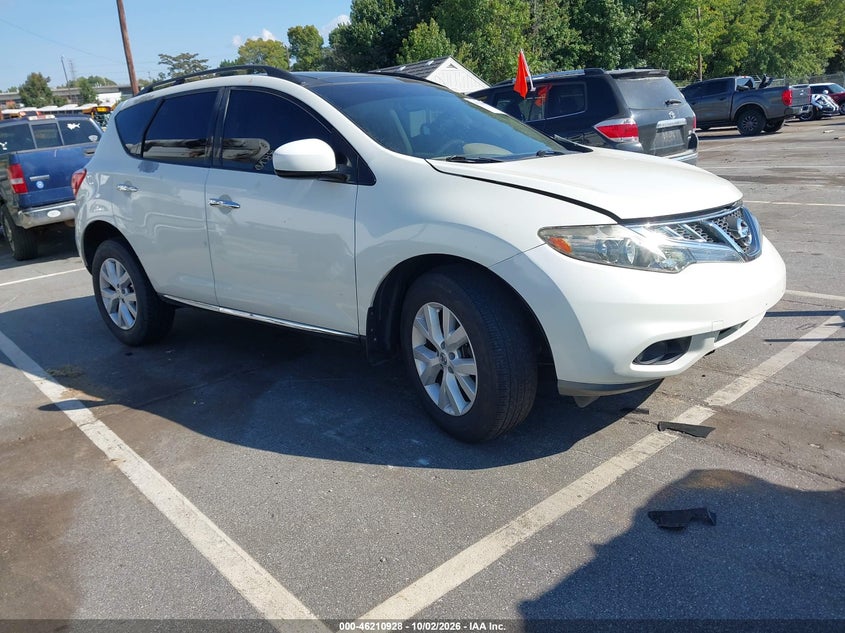 Vin: jn8az1mw6bw177526, lot: 46710851, nissan murano sl 20111