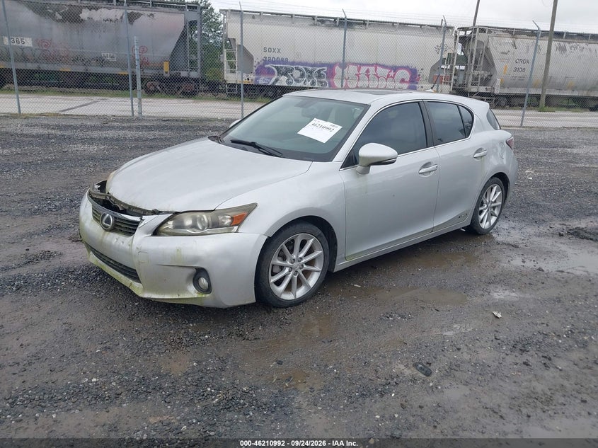Vin: jthkd5bh1c2080669, lot: 46710915, lexus ct 200h premium 20122