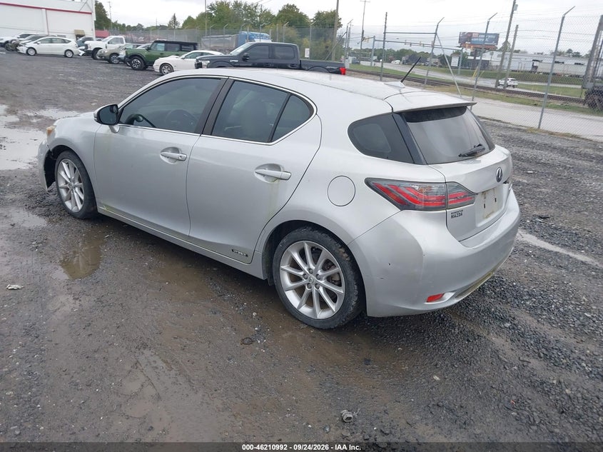 Vin: jthkd5bh1c2080669, lot: 46710915, lexus ct 200h premium 20123