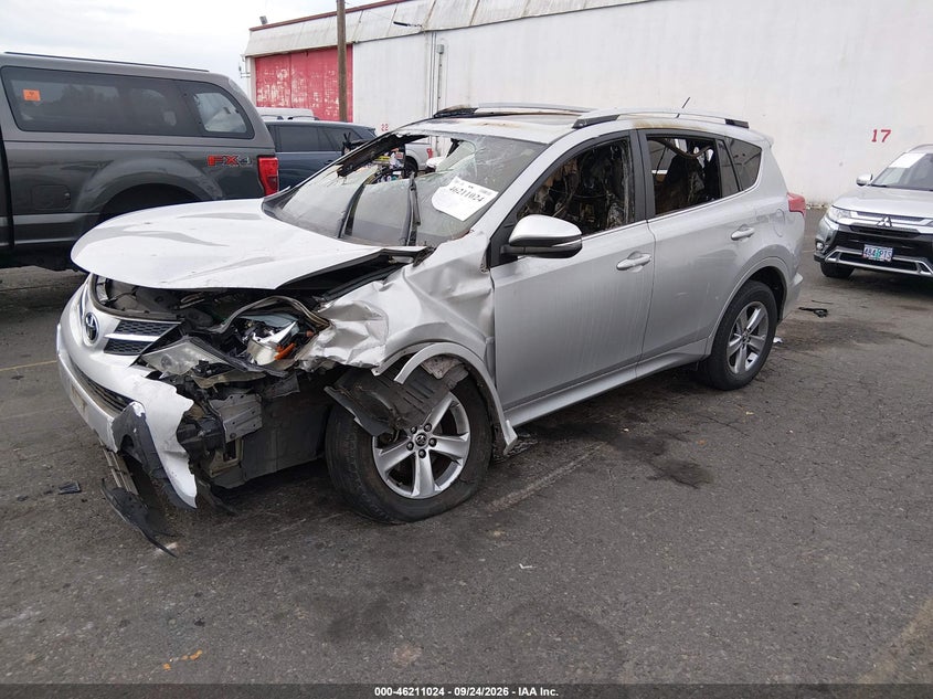 Vin: 2t3wfrev2fw212677, lot: 46710947, toyota rav4 xle 20152