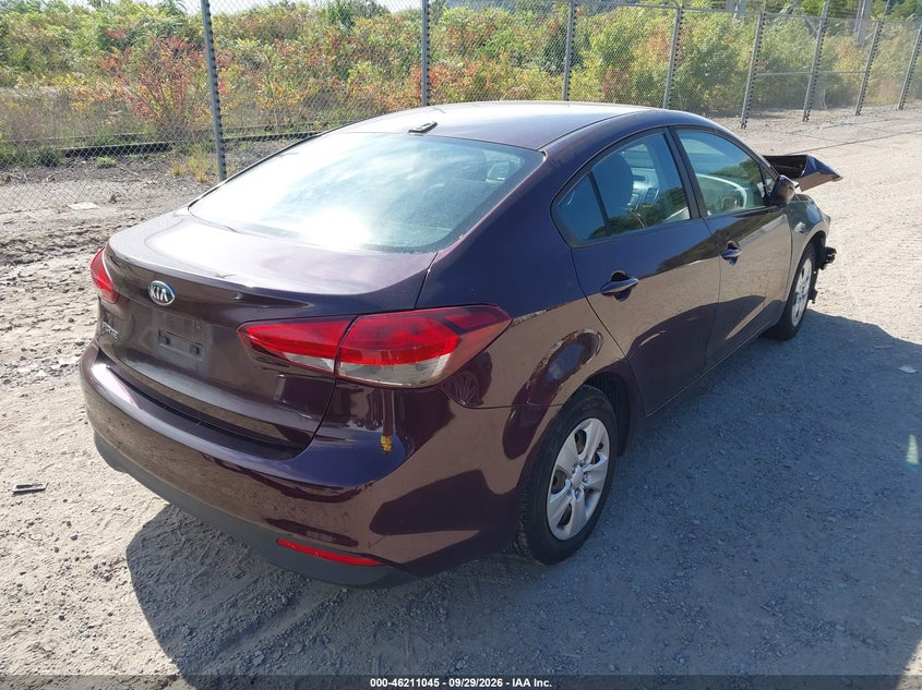 Vin: 3kpfk4a70je258082, lot: 46710968, kia forte lx 20184