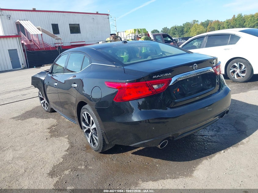 Vin: 1n4aa6ap2jc409784, lot: 46711007, nissan maxima 3.5 s 20183