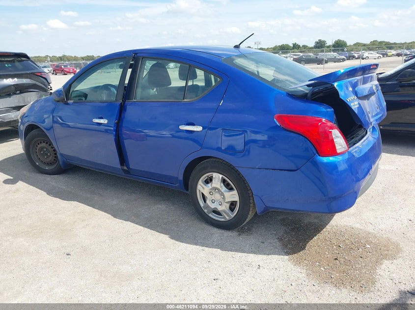 Vin: 3n1cn7apxfl868198, lot: 46711017, nissan versa 1.6 sv 20153