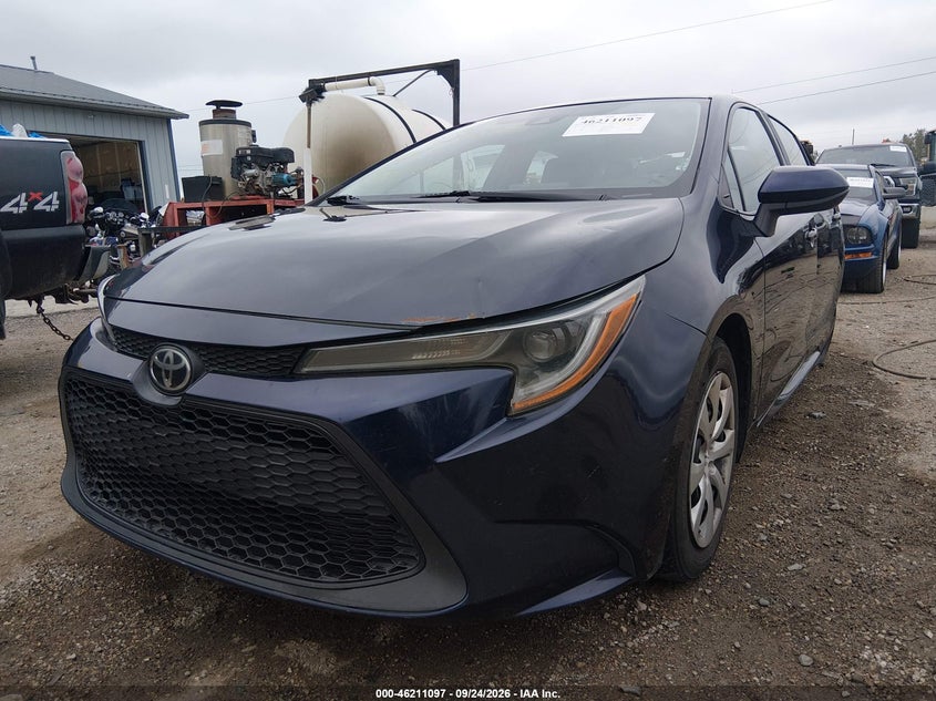 Vin: 5yfepmae7mp258398, lot: 46711020, toyota corolla le 20212