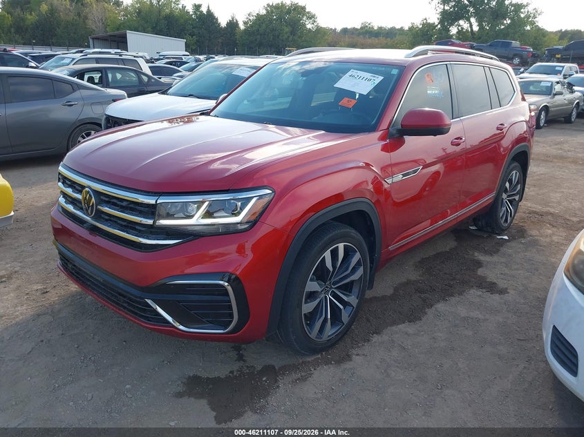 Vin: 1v2fr2ca1mc581494, lot: 46711030, volkswagen atlas 3.6l v6 sel premium r-line 20212