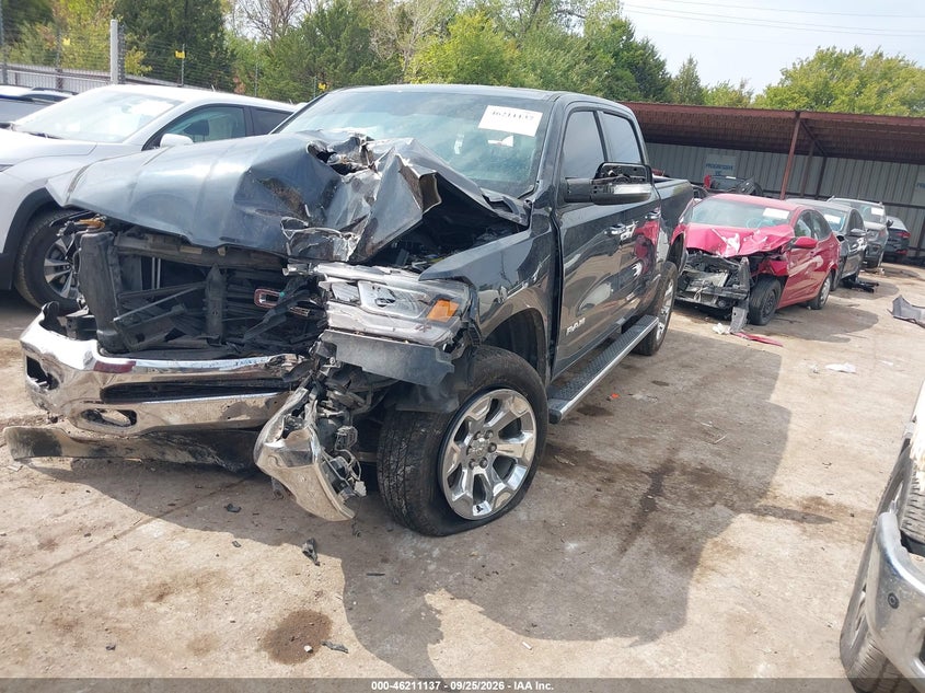 Vin: 1c6srfft2kn539817, lot: 46711060, ram 1500 big horn/lone star  4x4 5'7 box 20192