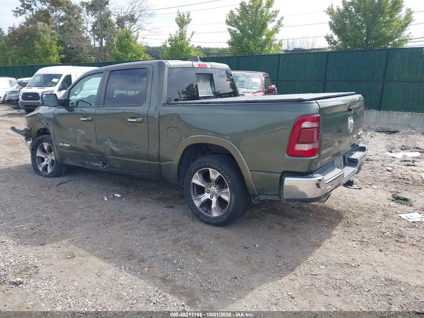 Vin: 1c6srfjt9mn734257, lot: 46711112, ram 1500 laramie  4x4 5'7 box 20213