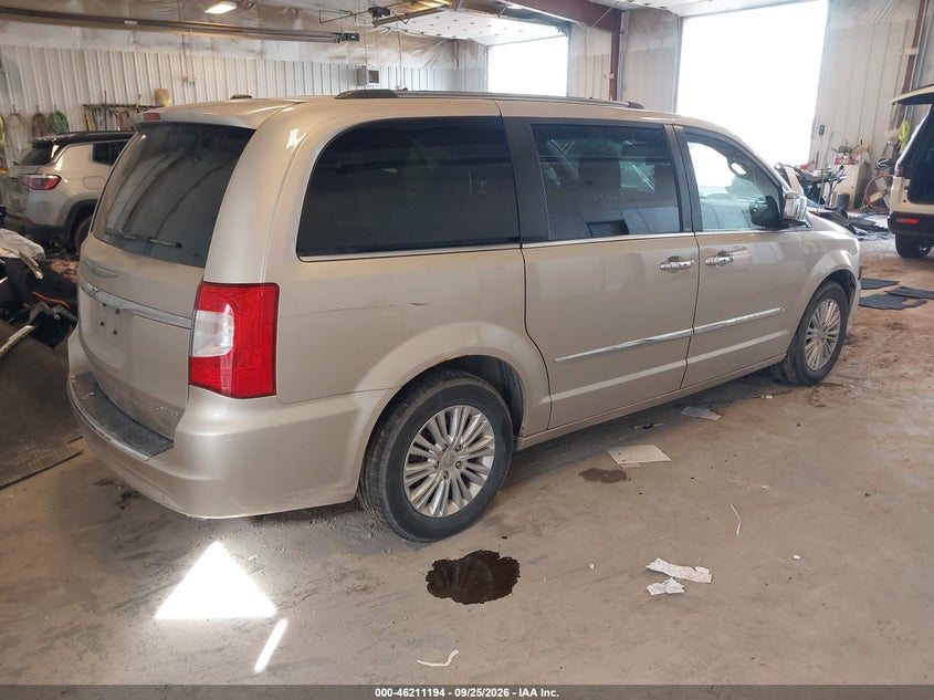 Vin: 2c4rc1gg1cr382718, lot: 46711117, chrysler town & country limited 20124