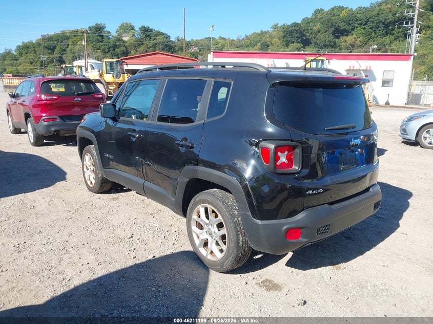 Vin: zaccjbbb6hpg49716, lot: 46711122, jeep renegade latitude 4x4 20173
