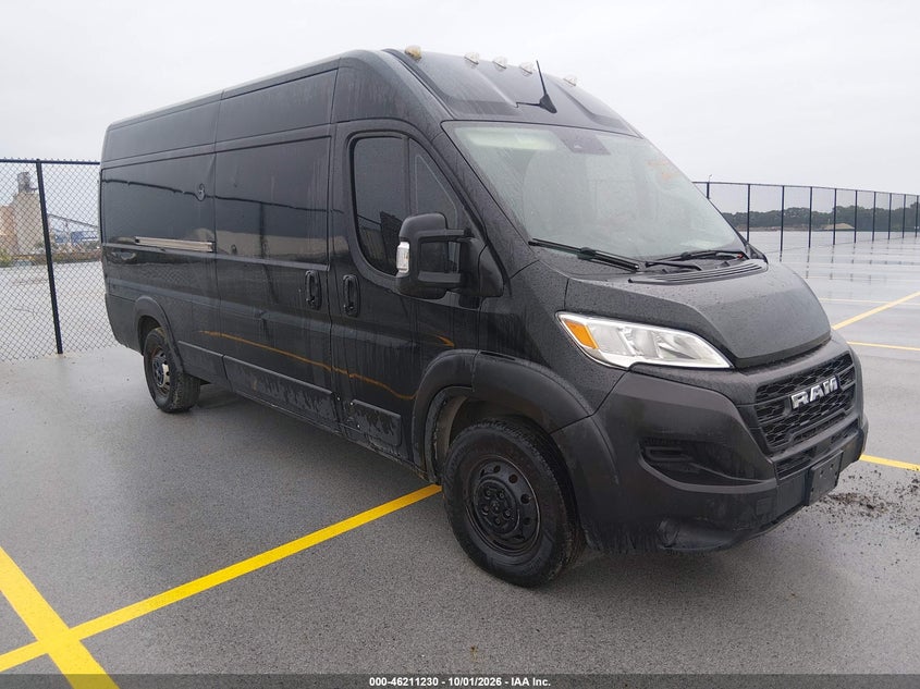 Vin: 3c6mrvjg4pe505502, lot: 46711153, ram promaster 3500 cargo van high roof 159 wb ext 2023 img_1