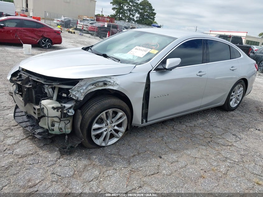 2017 Chevrolet Malibu, Удар спереду, IAAI, VIN 1G1ZE5ST3HF181366 — фото 2