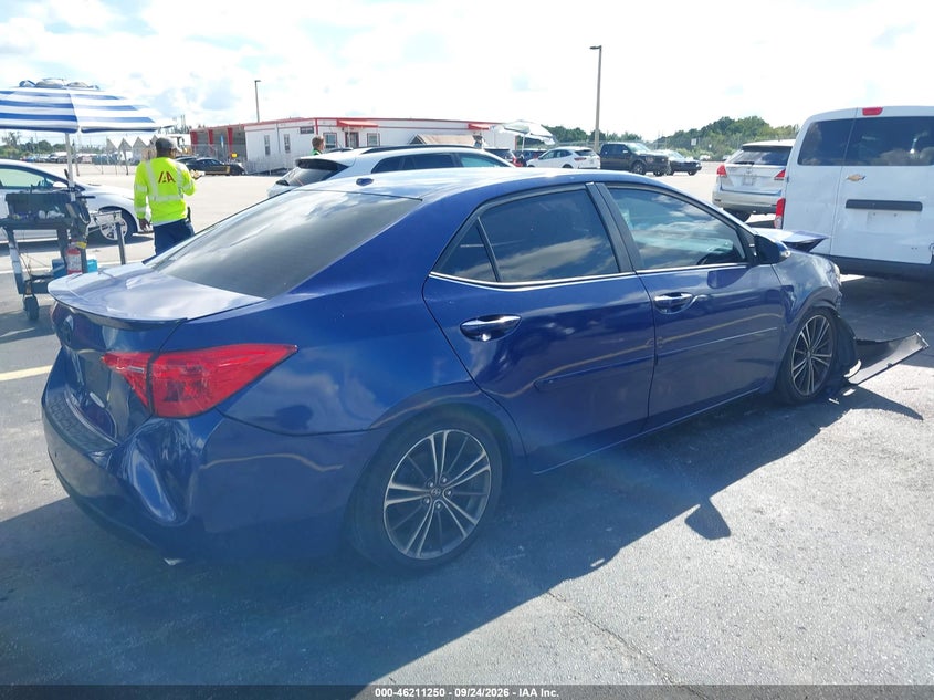 Vin: 2t1burhe1hc857818, lot: 46711173, toyota corolla se 20174