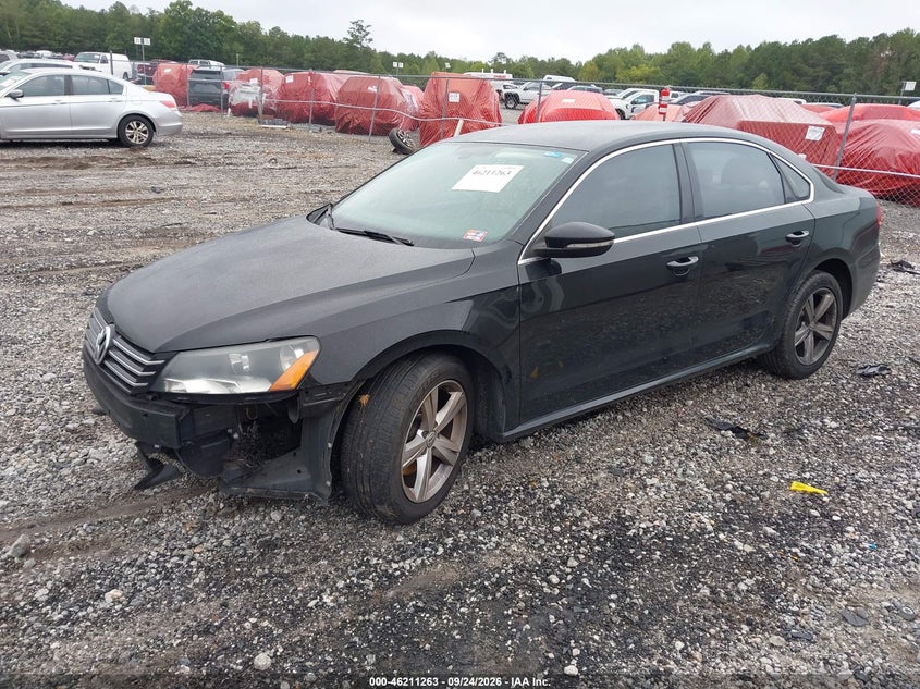 Vin: 1vwbh7a37cc097328, lot: 46711186, volkswagen passat 2.5l se 20122