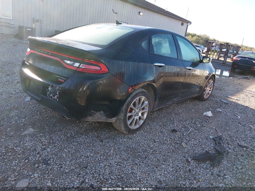 Vin: 1c3cdfch9dd231648, lot: 46711282, dodge dart limited 20134