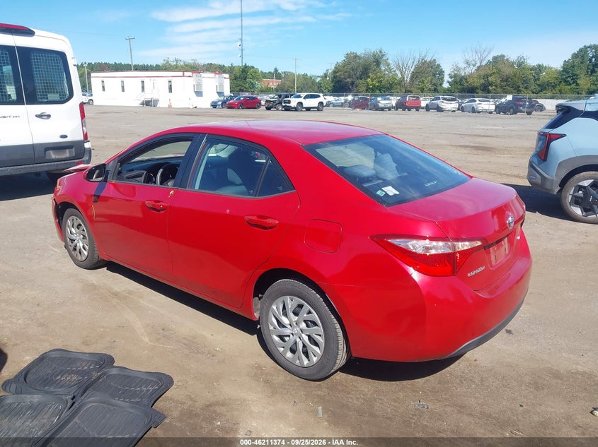 Vin: 2t1burhe4kc236130, lot: 46711297, toyota corolla le 20193