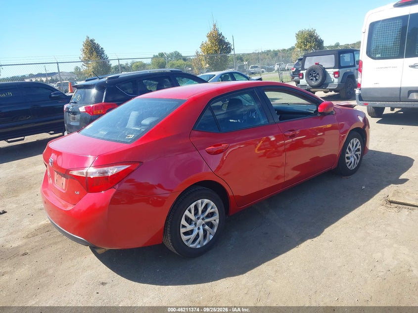 Vin: 2t1burhe4kc236130, lot: 46711297, toyota corolla le 20194