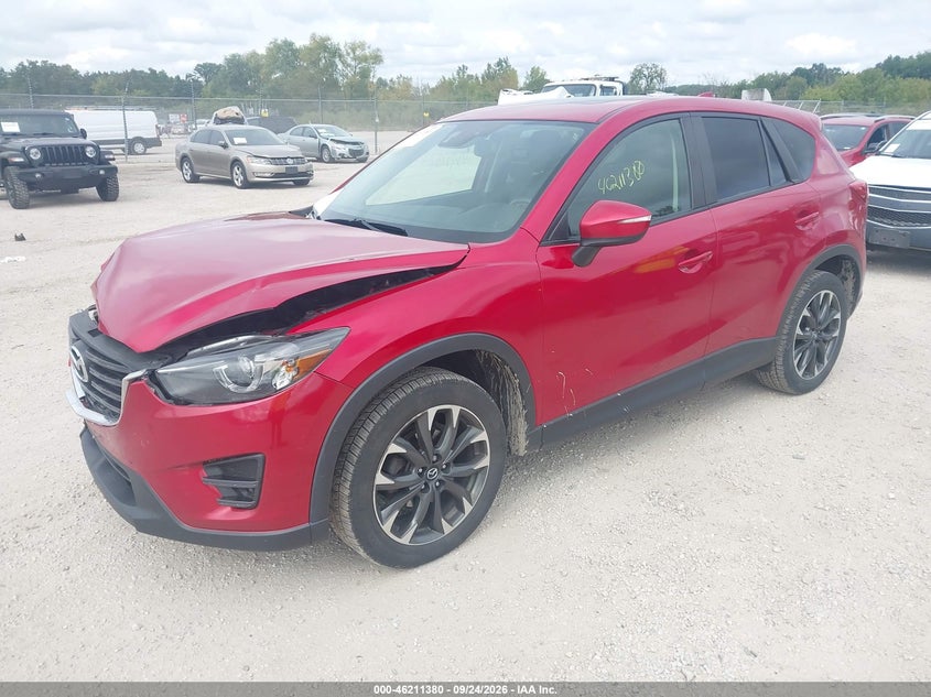 Vin: jm3ke4dy4g0828538, lot: 46711303, mazda cx-5 grand touring 20162