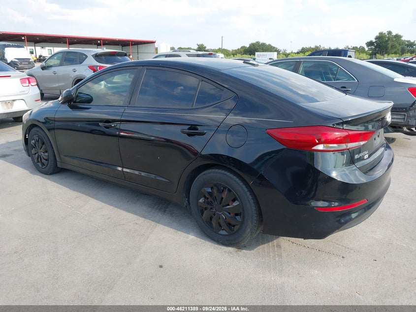 Vin: kmhd74lf6hu215533, lot: 46711312, hyundai elantra se 20173