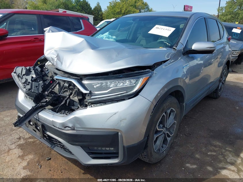 2021 Honda Cr-V Hybrid Ex-L, Front End, IAAI, VIN 7FART6H83ME012165 — photo 2