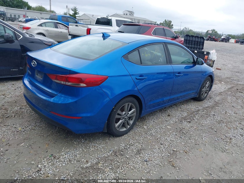 Vin: 5npd84lf0jh271176, lot: 46711323, hyundai elantra value edition 20184