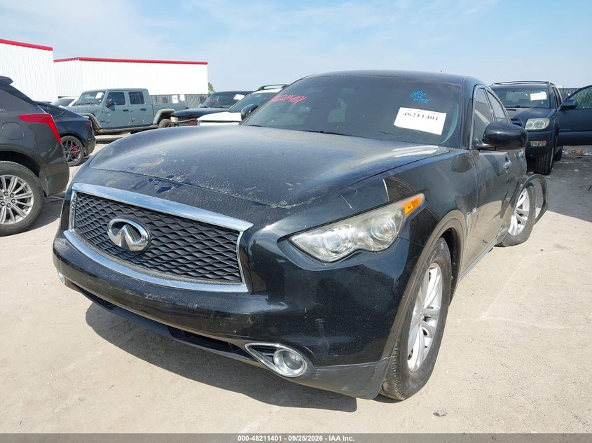Vin: jn8cs1mu3hm140093, lot: 46711324, infiniti qx70 20172