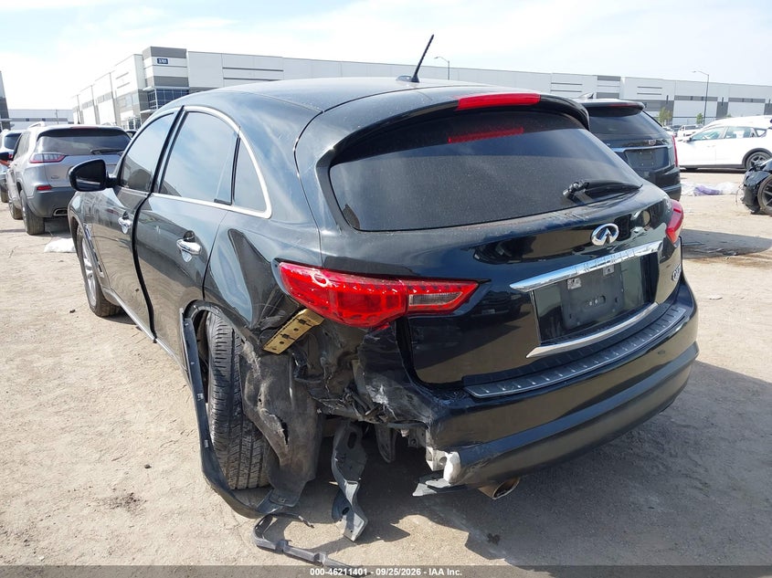 Vin: jn8cs1mu3hm140093, lot: 46711324, infiniti qx70 20173