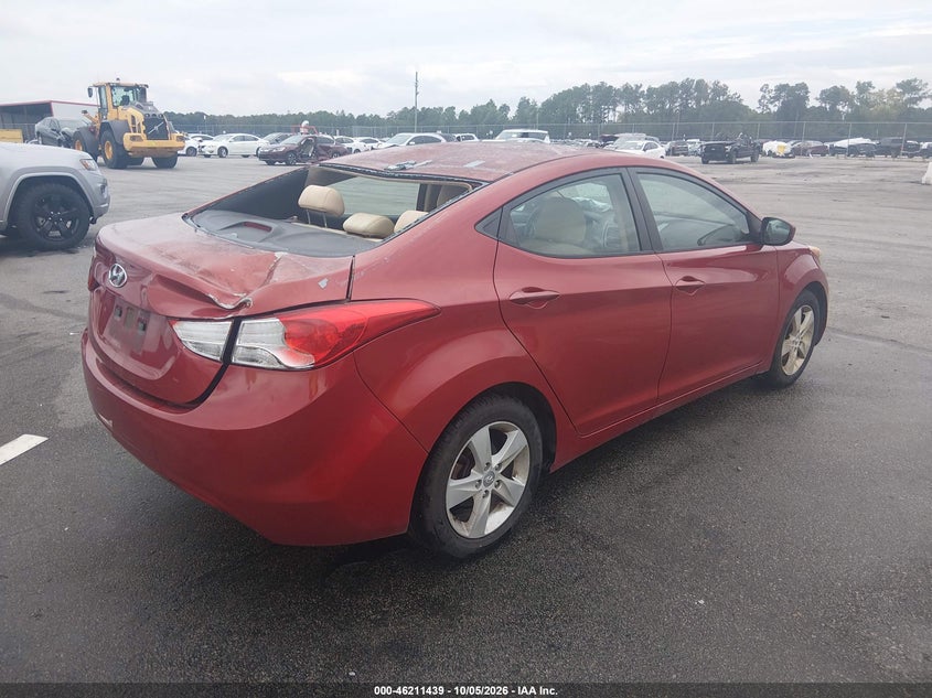 Vin: kmhdh4ae4du764021, lot: 46711361, hyundai elantra gls 20134