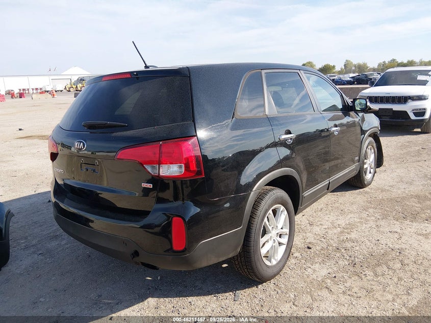 Vin: 5xyktca62fg614216, lot: 46711380, kia sorento lx 20154